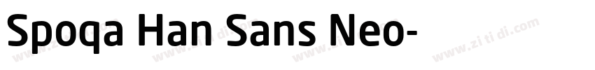 Spoqa Han Sans Neo字体转换